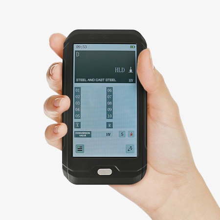 Handheld touch screen leeb hardness tester