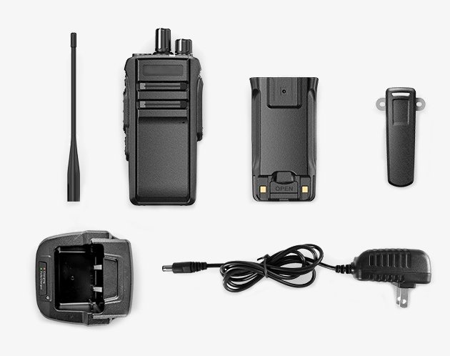 Handheld waterproof two way radio standard configuration