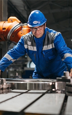 Hydrocarbons gas detector for industrial manufacturing