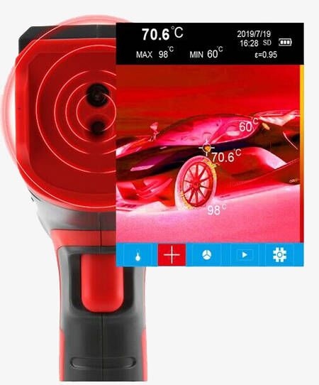 Compact infrared camera with high resolution