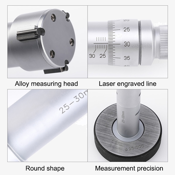 Inside micrometer detail