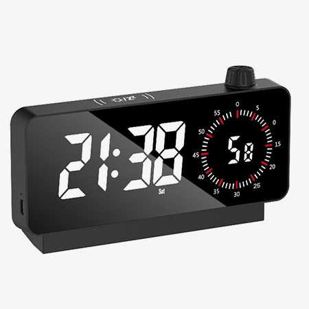 Integrated clock and countdown timer