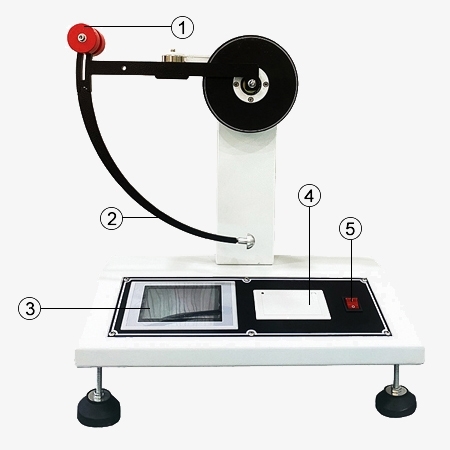 Izod impact tester structura diagram