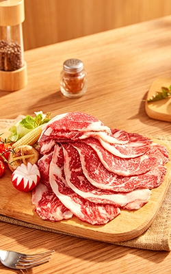 Kitchen scale for weighing meat