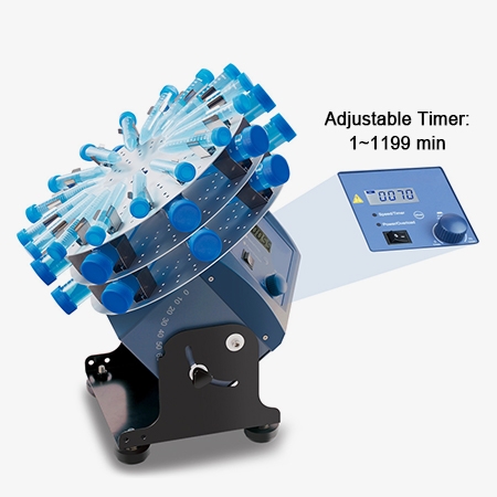 Lab tube rotator mixer double-wheel rotation speed