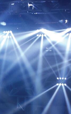 LED irradiation for anti-blue light goggles
