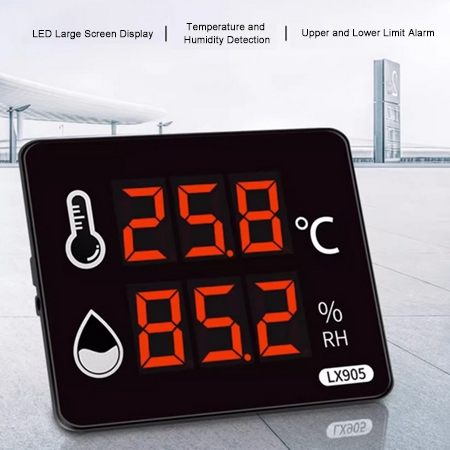 LED temperature humidity data logger