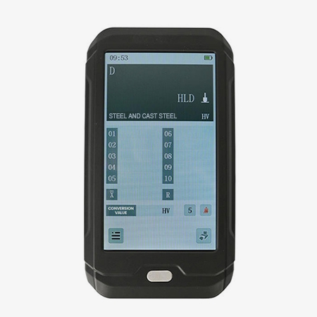 Leeb hardness tester features a touch screen