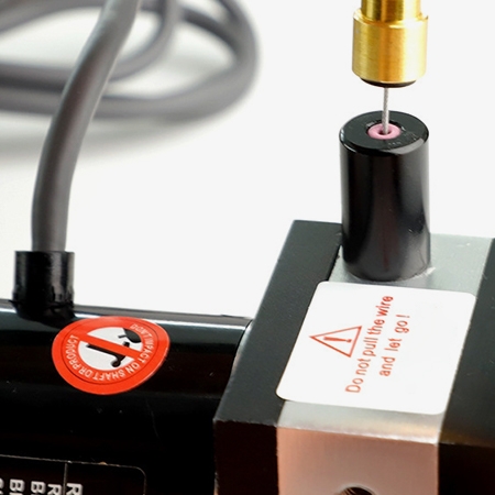 Linear displacement sensor down interface detail