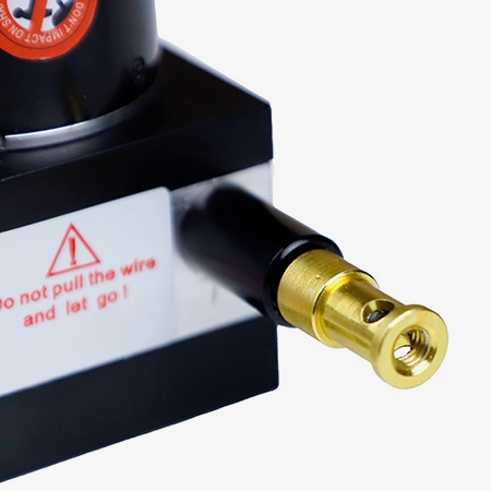 Linear displacement sensor interface detail