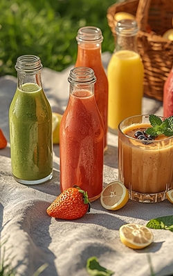 Liquid density meter for beverage industry