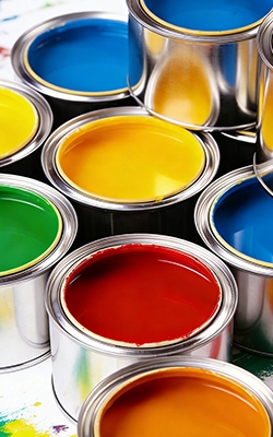 Liquid density meter for paints and inks industry