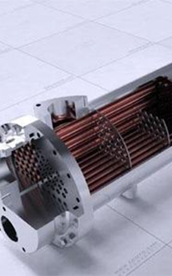 Marine thermometer for heat exchangers