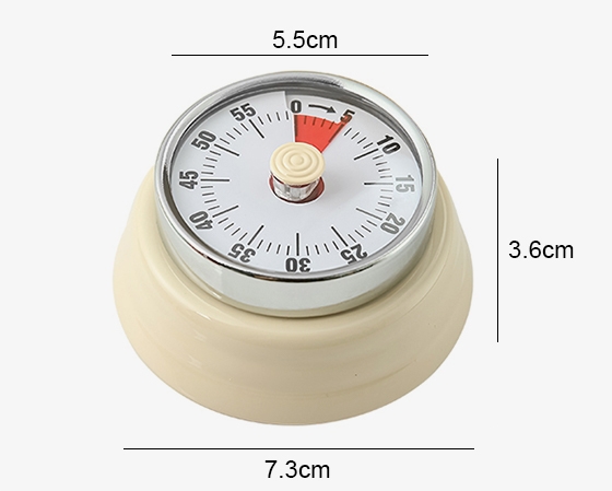 Mechanical kitchen timer dimension