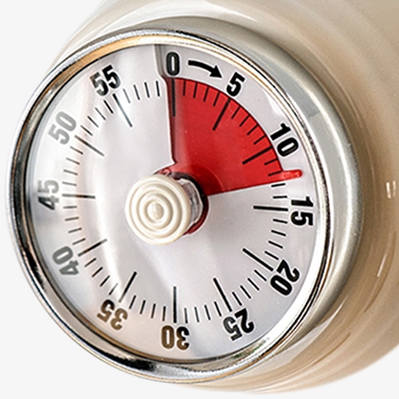 Mechanical kitchen timer scale