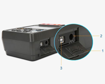 Megger insulation tester with adapter jack