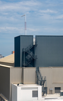 Methane gas for industrial plants