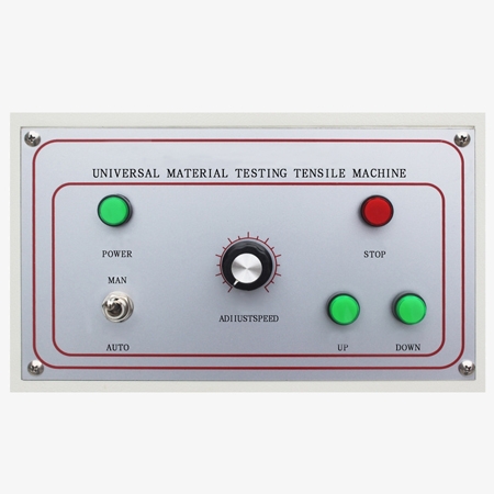 Micro tensile tester buttons view