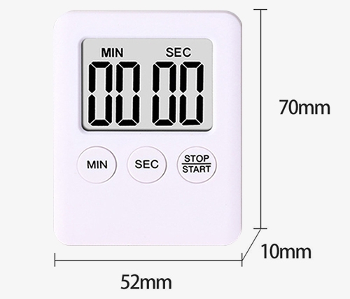 Mini digital kitchen timer dimension