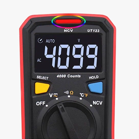Mini digital multimeter detail