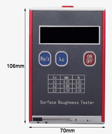 Mini digital surface roughness meter dimension