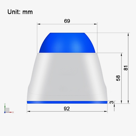 Mini fixed speed vortex mixer lightweight design