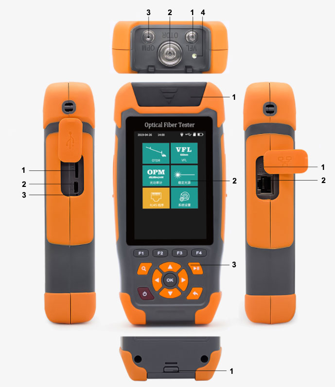 Mini pro otdr fiber optic tester