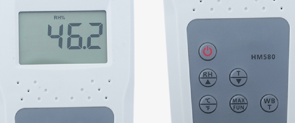 Moisture temperature meter detail one