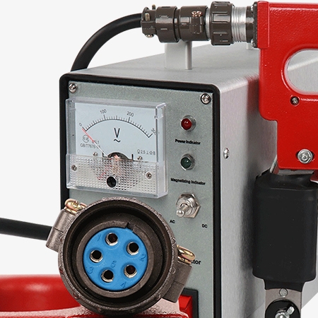 Multi-function magnetic flaw detector detail