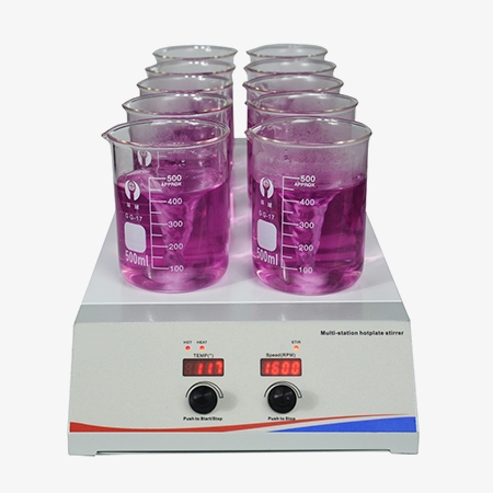 Multi-position magnetic stirrer 10-position for lab