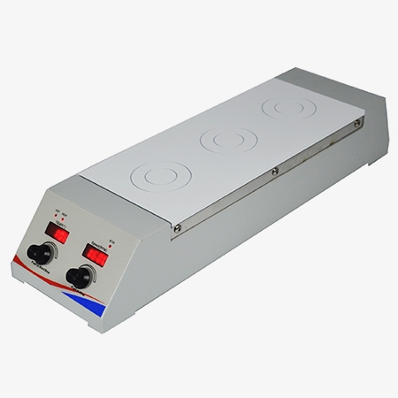 Multi-position magnetic stirrer 3-position top plate
