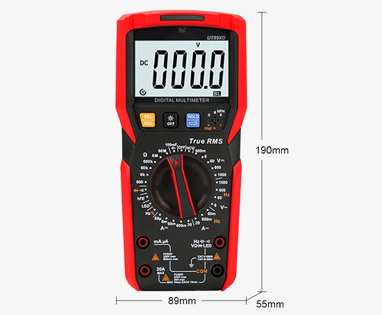 NCV digital multimeter size