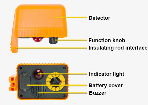 Non contact high voltage detector
