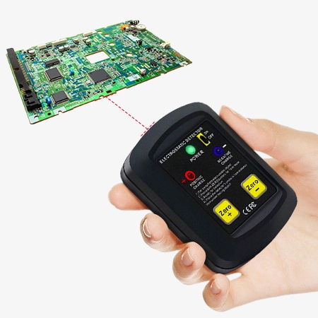 Non contact measurement electrostatic detector