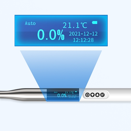 OLED LCD screen of frying oil tester