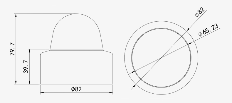 Optical rain gauge size