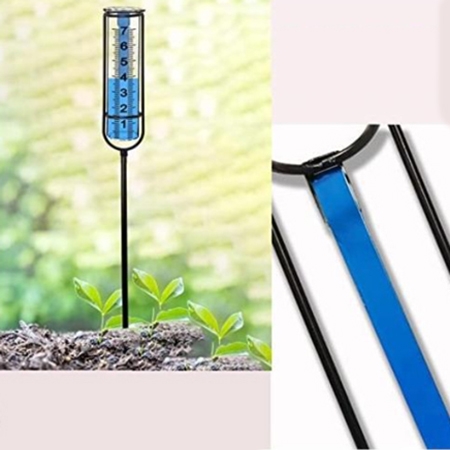 Outdoor rain gauge for garden detail