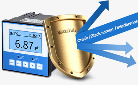 pH meter watchdog protection system design