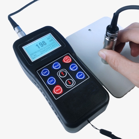 Paint coating thickness gauge probe side view