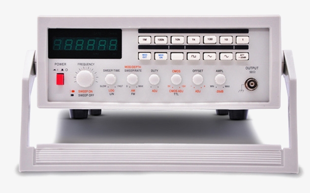Panel real shot of sweep am fm function signal generator