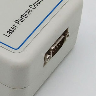 Particle counter interface