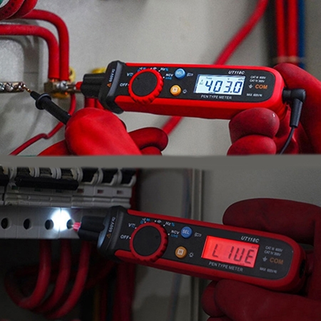 Pen type digital multimeter detail