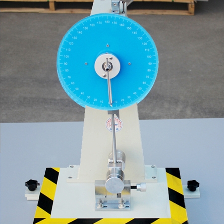 Pendulum impact tester field testing front view