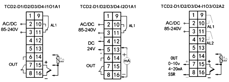 PID temperature controller wiring