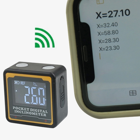 Pocket digital inclinometer with LCD display