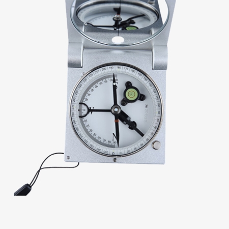 Pocket geological compass detail