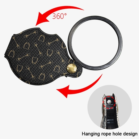 Pocket magnifying glass foldable design