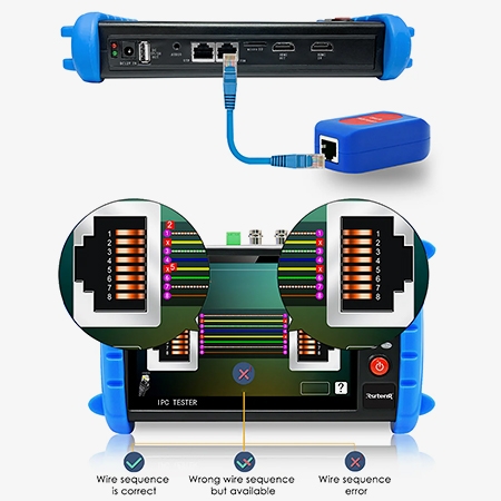 POE cable tester botton details