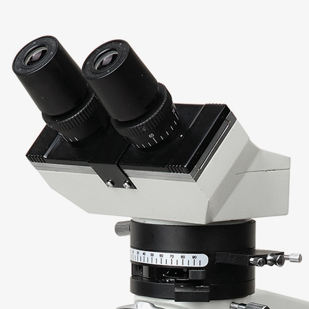 Polarizing microscope binocular viewing system