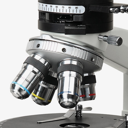Polarizing microscope stain-free achromatic objectives